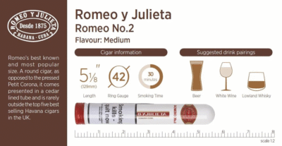 Romeo Y Julieta No 2 Tubos 10'lu Puro - Görsel 2