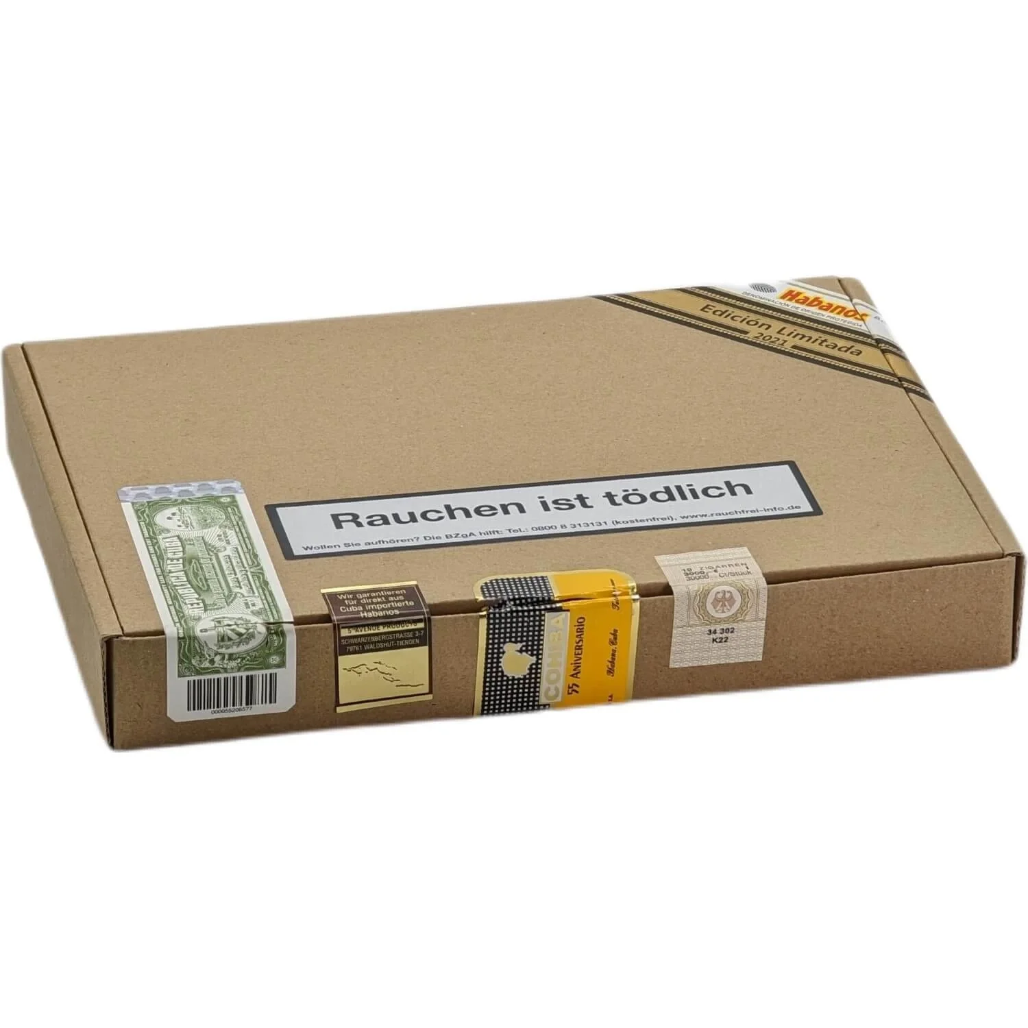 Cohiba 55 Aniversario Edición Limitada 2021 - 10'lu Puro - Puro