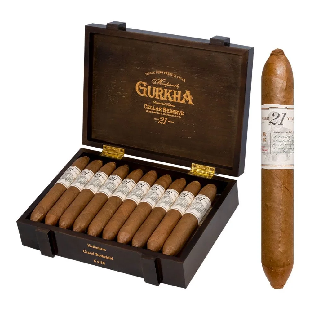 gurkha-cellar-reserve-21-year-hedonism-20-li-puro-4960513925711-sw1000sh1000 Gurkha Cellar Reserve 21 Years Hedonism (6x58) 20'li Puro - Görsel 1