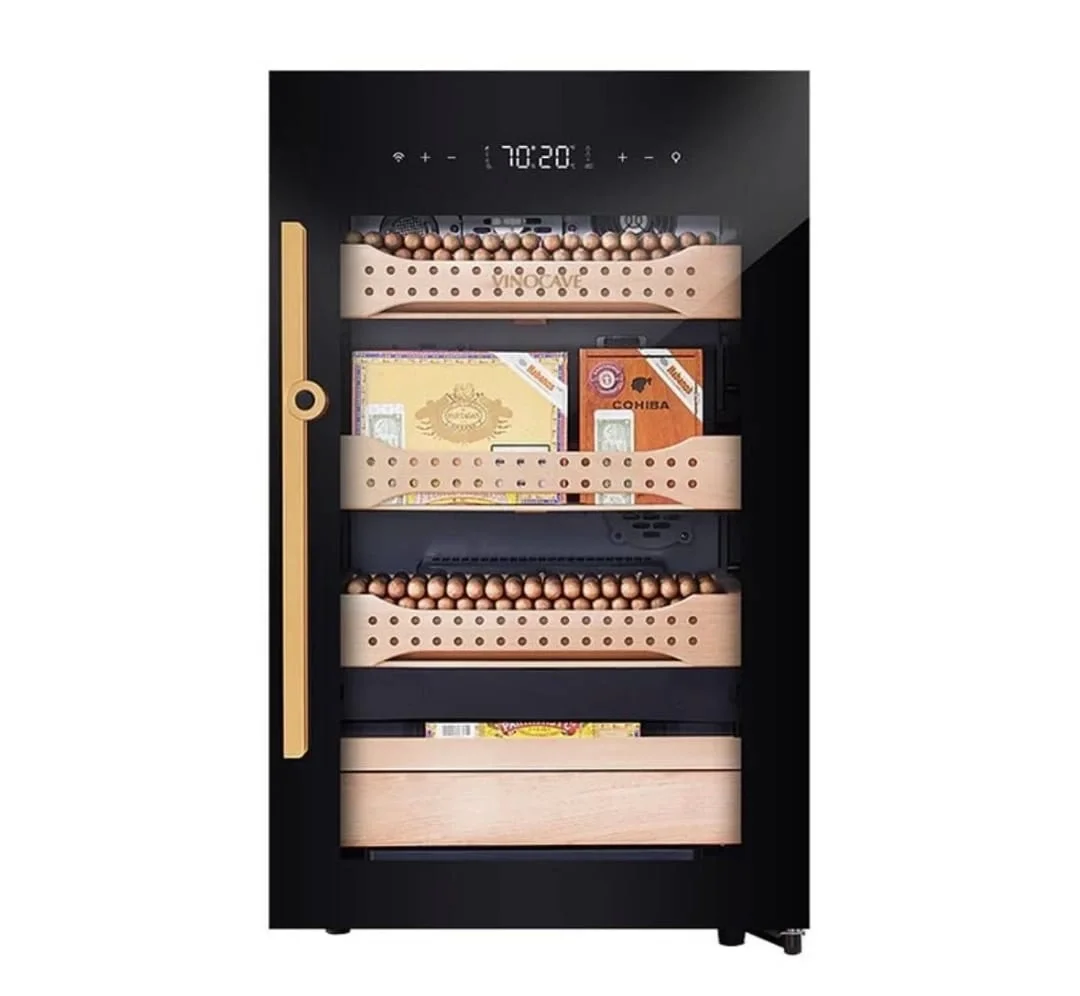 termo-elektronik-sogutuculu-puro-dolabi-buyuk-boy-gumus-renk-32844239-sw1080sh996 Afidano B2 Humidor 850 Ad Kapasiteli Elektrikli Puro Dolabı - Görsel 2